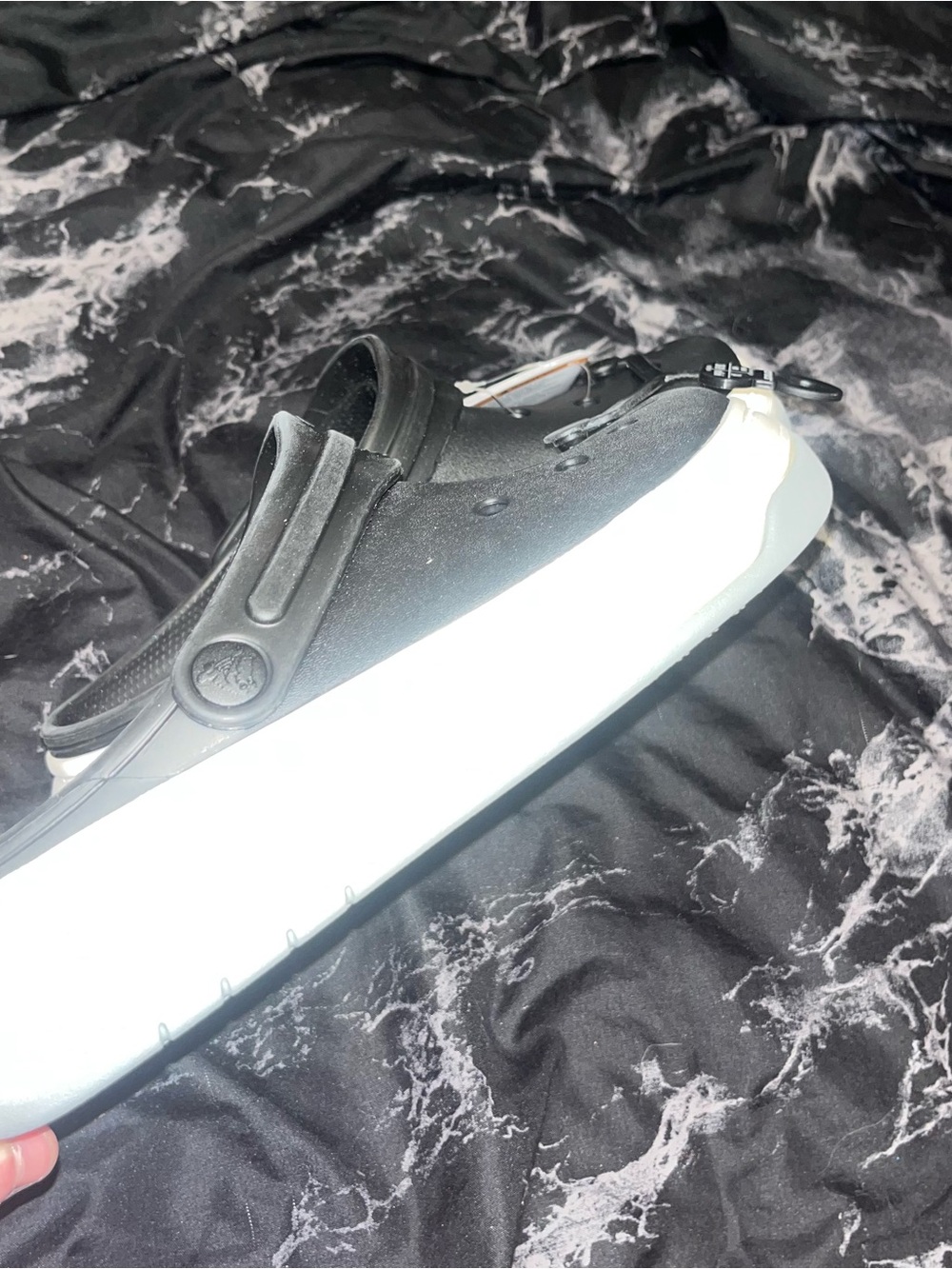 Crocs Crocband full force Clog - Black/White size m6 w8 nwt - Picture 2 of 6